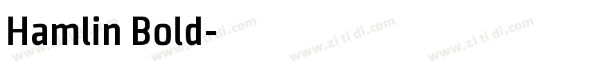 Hamlin Bold字体转换
